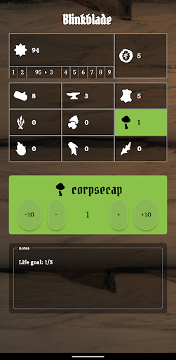 Android application Frosthaven Character Tracker screenshort