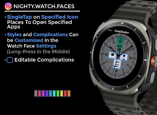 Night ver 45 - watch face screenshot 5