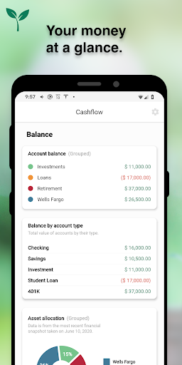 Android application Money Tree - Savings and Cash screenshort