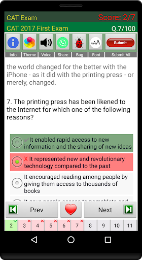 Android application CAT Exam Prep screenshort