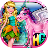 Fairy Farm Unicorn Girl Games icon