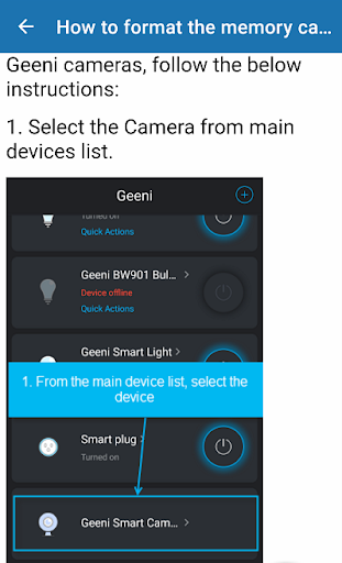 Geeni Smart Wifi Camera Guide Screen 3