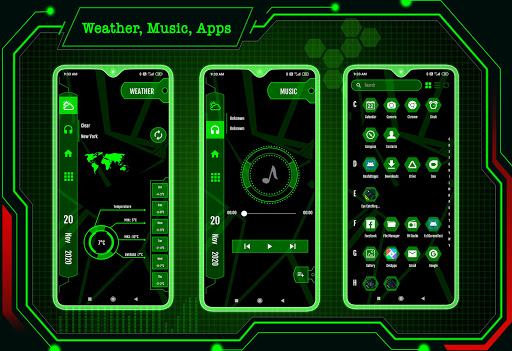 Screenshot of Strip Hi-tech Launcher 2025