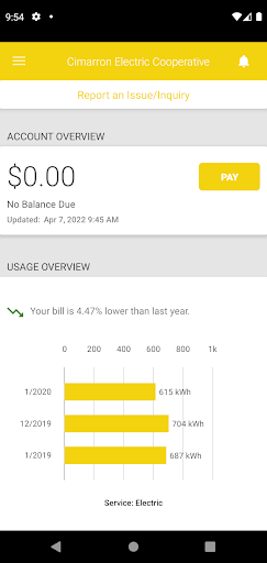 Screenshot of Cimarron Electric
