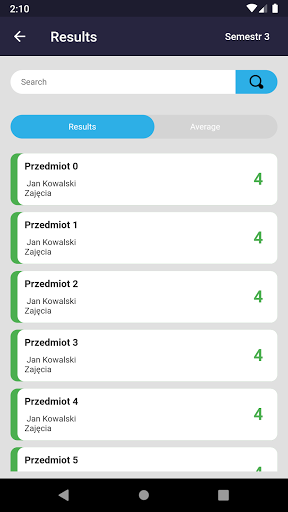 mStudent Screen 2