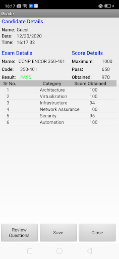 SimEx Practice Test CCNP ENCOR