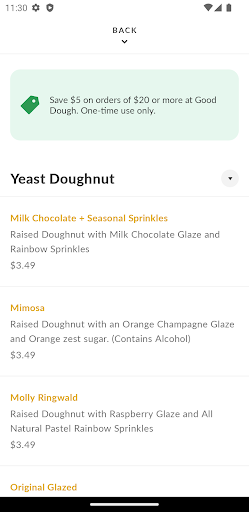Good Dough - Coffee & Donuts Screen 3