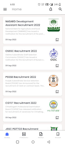 Daily Job Alert - Govt Job Screen 3