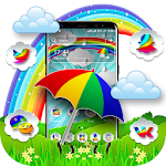 Cover Image of Baixar Rainbow Umbrella Theme  APK