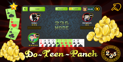 Do Teen Panch - 2 3 5 Card Game 1.2 screenshots 1