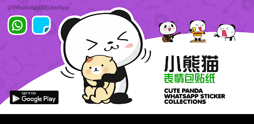 Android application Cute Panda Stickers For WA screenshort