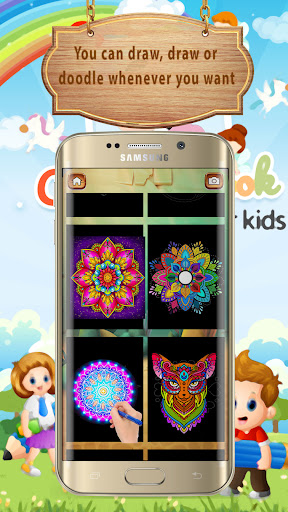 Mandala coloring and glow Screen 3