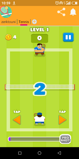 TennisGame Screen 3
