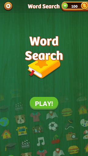 Screenshot of Word Search Game in English