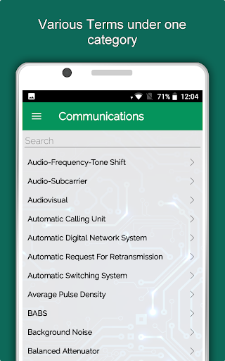Screenshot of Electronics Dictionary Offline