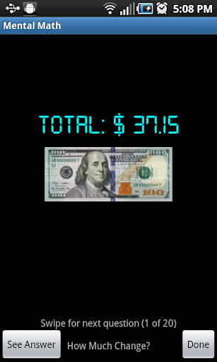 Mental Math Screen 2