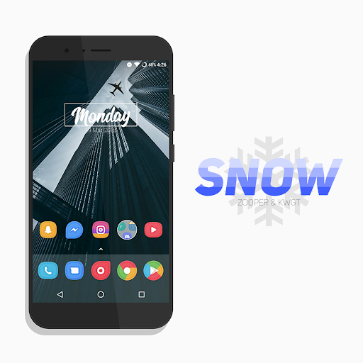 Android application Snow - Zooper & KWGT screenshort