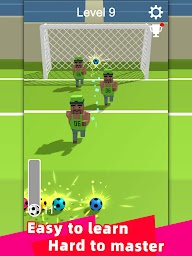 Straight Strike - 3D soccer shot game