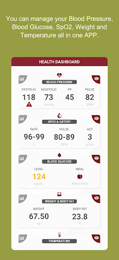 Android application Rossmax healthstyle screenshort