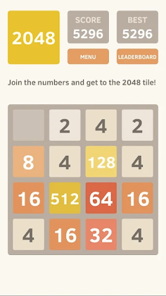 Classic 2048 Game - Screenshot 1