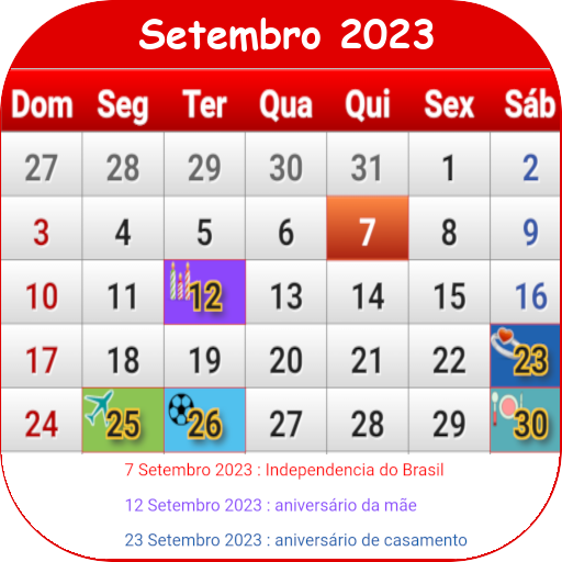 Calendário 2023 do brasil  Calendários gratuitos, Calendário