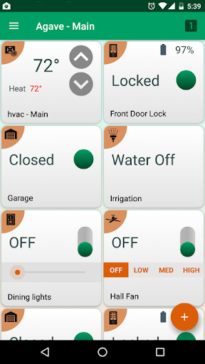 Android application Agave screenshort