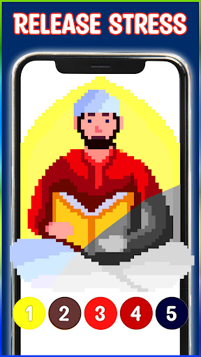 Islamic Pixel Art Coloring Screen 3