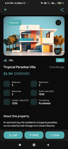 Android application BuySpace screenshort