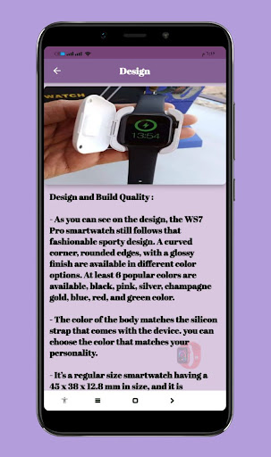 WS7 Pro Smart Watch Guide Screen 2
