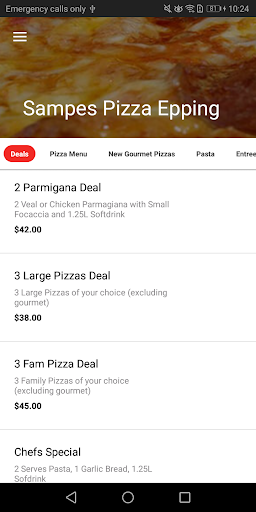 Sampes Pizza Screen 3