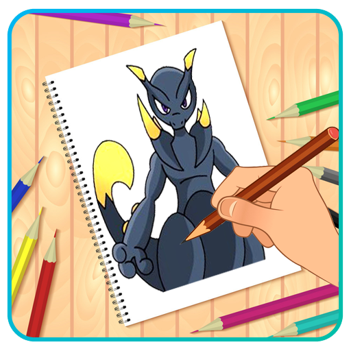 Desenhos de Pokémon Mewtwo - Como desenhar Pokémon Mewtwo passo a passo