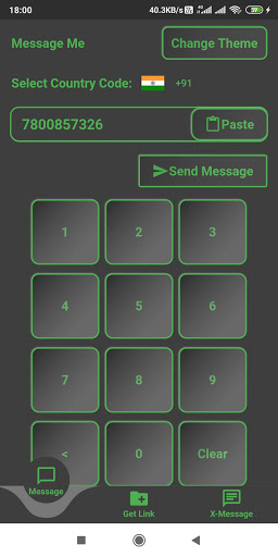 Android application Without saving number-text screenshort