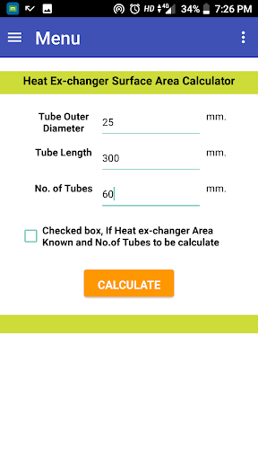 Heat Exchanger Area Pro Screen 2