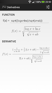 Derivatives Screenshot