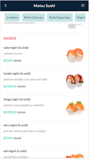 Matsu Sushi Screen 3