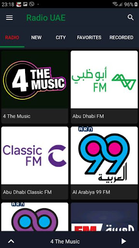 Android application Radio UAE screenshort