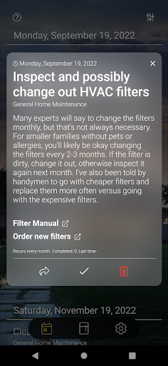 MaintAid Screen 2