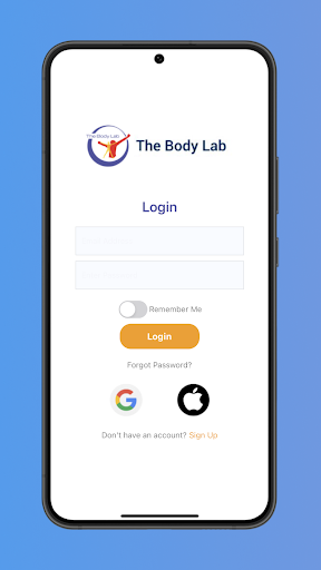Android application The BodyLab Mobile screenshort