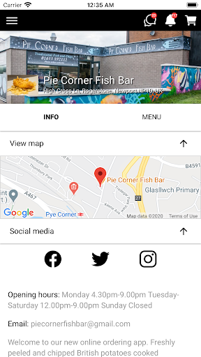 Pie Corner Fish Bar Screen 2