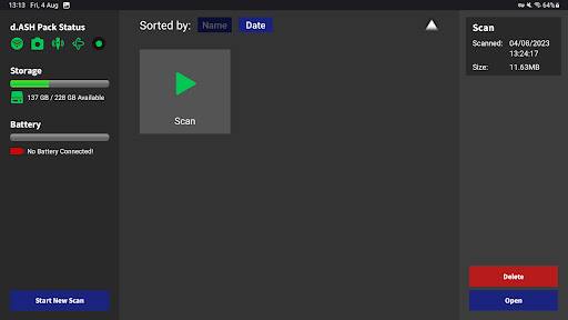 Android application d.ASH Go screenshort