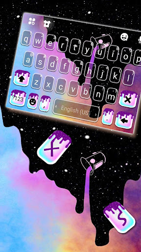 Galaxy Color Drip Keyboard Bac Screen 2