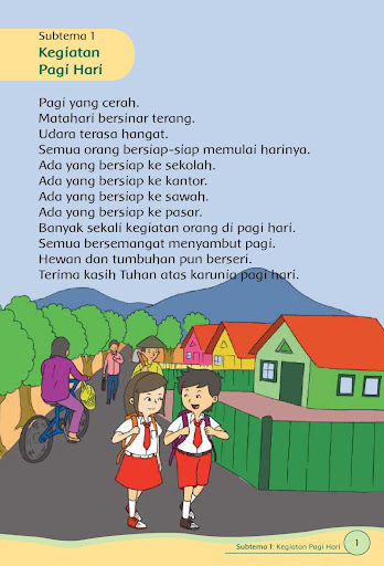 Buku Kelas 1 Tema 3 K13 Screen 3