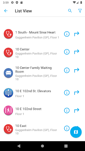 Mount Sinai Hospital Map Screen 3