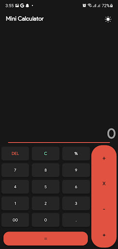 Mini Calculator Screen 2