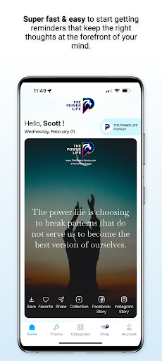 The Power Life - Daily Quotes Screen 2