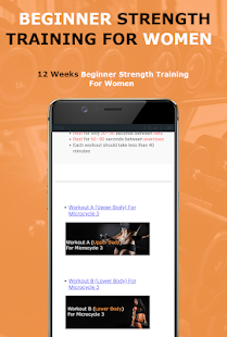 12 Weeks Beginner Strength Training For Women