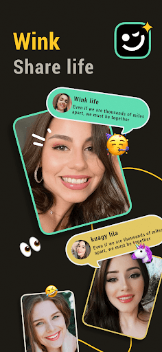 Android application Wink - Live Video chat screenshort
