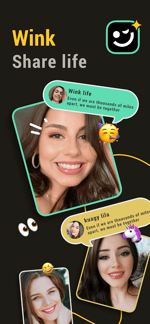 Android application Wink - Live Video chat screenshot