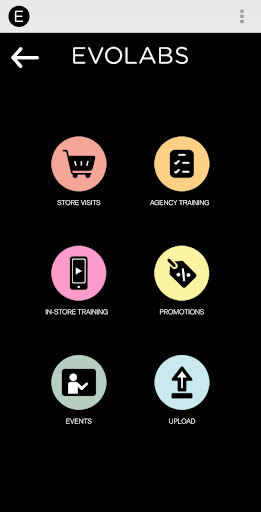 Android application Evolabs screenshort