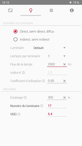 Aperçu de l'application